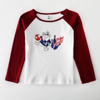 2016夏季新款男童纯棉长袖T恤可爱小狗卡通印花FS127105