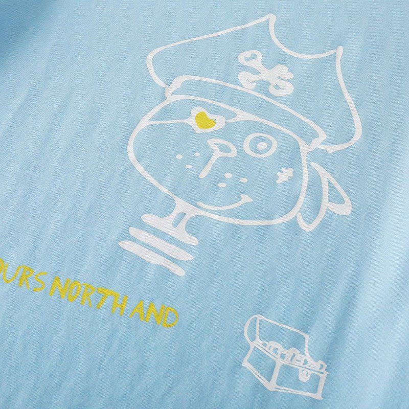 2016夏季新款男童纯棉短袖T恤海盗船长吸汗上衣FS227103图片