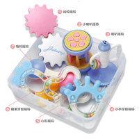 韩国原装进口婴儿玩具 摇铃礼盒7件套 牙胶咬胶手摇铃玩具组合套装0-2岁益智摇铃玩具