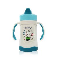 抽真空保温保冷吸管杯宝宝学饮杯水杯带手柄 TMY-3226 蓝色