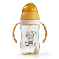迪米宝宝吸管杯 学饮双耳手柄杯 婴儿儿童吸管杯幼儿timmy-4120黄色