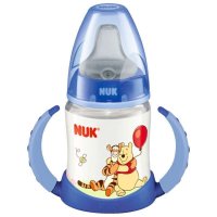 德国NUK儿童防漏吸管杯婴儿PP带手柄学饮杯宝宝两用水杯40.743.719黄色