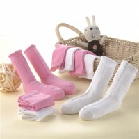 三助儿童纯棉袜夏季学生袜婴儿秋冬季袜子宝宝中筒袜子婴儿纯色袜