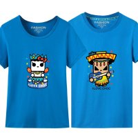 承翼 新款短袖T恤女士情侣装夏装 休闲修身韩版潮男女半袖衫大码印花 吉他