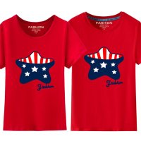 承翼 新款短袖T恤女士情侣装夏装 休闲修身韩版潮男女半袖衫大码印花 小星星