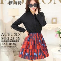 雅内特2015新款套裙时尚衬衣连衣裙连件套套装女NA0946#8803