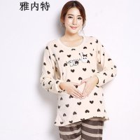雅内特2015加厚貂绒孕妇装月子服哺乳衣套装XC304758#9505