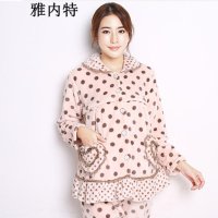 雅内特2015加厚貂绒孕妇月子装哺乳衣套装XC304765#9507