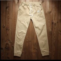 军绿修身弹力5色男装休闲束脚裤XC100145#5001