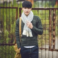 新款男韩版加厚圆领套头衫青少年毛衣XC105180#8630