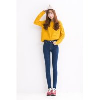 2016女装韩版新款显瘦学生弹力牛仔裤