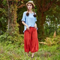 雅内特2016短裤休闲裤春夏装新款女七分裤女装灯笼裤