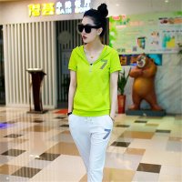 2016夏季女装短袖长裤运动套装女卫衣