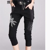 雅内特2016新款女装休闲七分哈伦裤