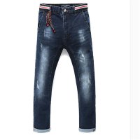 雅内特2016男装春夏新款九分牛仔裤