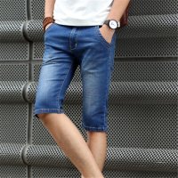 雅内特2016夏新弹力修身小脚牛仔裤男装短裤五分裤