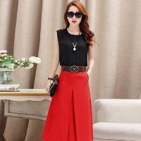 2016女装时尚休闲两件套修身短袖连衣裙