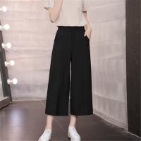 2016女装韩版春夏时尚提花条纹九分休闲裤