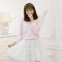 2016女装新款韩版层层木耳边蓬蓬半身裙