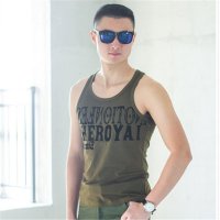 2016夏季男款背心 贴身t恤 背心2