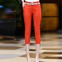 2016春夏季休闲显瘦糖果色七分裤马裤薄款小脚裤女