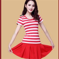 2016女装修身显瘦内衬防走光运动套装