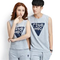 2016夏情侣运动装男女无袖背心短裤运动休闲跑步套装