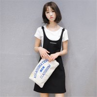 2016夏季新款韩版时尚背带裙套装休闲两件套女