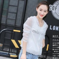2016新款网布拼接防晒衣 防紫外线短外套