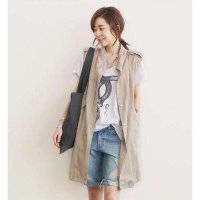 2016夏装新款休闲百搭大码工装宽松马甲 外套