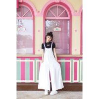 2016夏减龄口袋休闲九分背带裤女韩版百搭显瘦宽松吊带裤