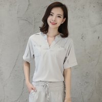 2016休闲套装大码女 棉麻宽松短袖T恤亚麻短裤