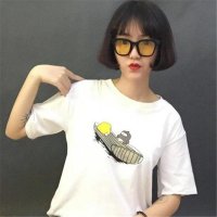 2016夏季新款友谊的小船BF棉短袖情侣班服T恤女打底衫