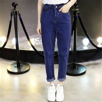 2016夏装新款宽松牛仔裤女显瘦九分裤小脚裤子宽松哈伦裤
