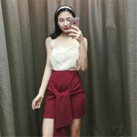 2016系带高弹松紧腰包裙半身裙