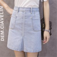 2016夏季新款韩版修身显瘦牛仔半身裙女短裙