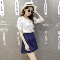 2016夏季短裙A型牛仔布中腰包臀裙半身裙女