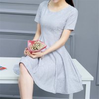 2016新款小清新蓬蓬裙韩版蕾丝连衣裙女装裙子