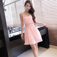 2016新款女装镂空拼接连衣裙(配裹胸加2元)