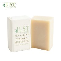 英国JUST SOAP手工皂 多功效洁面沐浴皂100g 茶树麻籽油皂 深层清洁 控油防痘