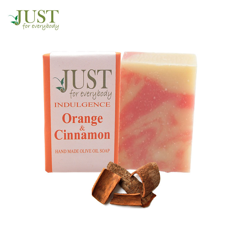 英国JUST SOAP手工皂 香橙肉桂精油皂洁面沐浴皂100g 含多种植物精油 100%天然成分