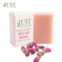 英国JUST SOAP手工皂 红玫瑰精油皂洁面沐浴皂100g 含多种植物精油 100%天然成分