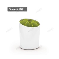 英国JOSEPH 筷子桶餐具收纳筒塑料筷笼筷子盒餐具架勺子架收纳盒 白绿色