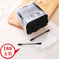 日本 棉花棒 棉签 棉棒 纸轴螺纹双头 棉花棒 180枚入 E-544