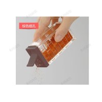 日本进口inomata 调味瓶 调料瓶 调味罐 胡椒粉瓶 调味盒 孜然瓶 细孔棕色