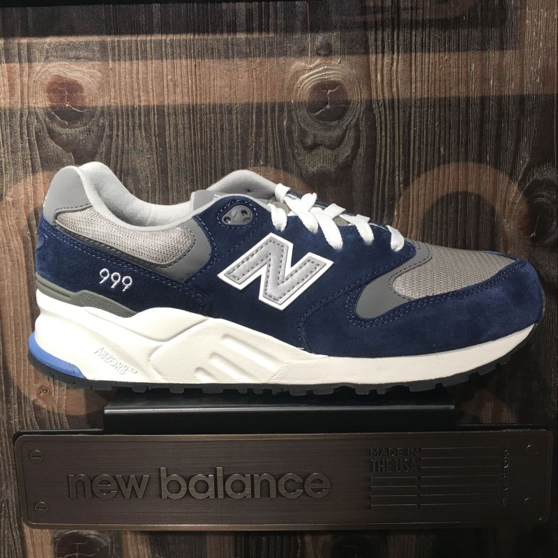 New Balance/NB 新百伦余文乐亲着经典款元祖灰海军蓝999男女鞋中性款慢跑鞋运动鞋ML999GR/NV