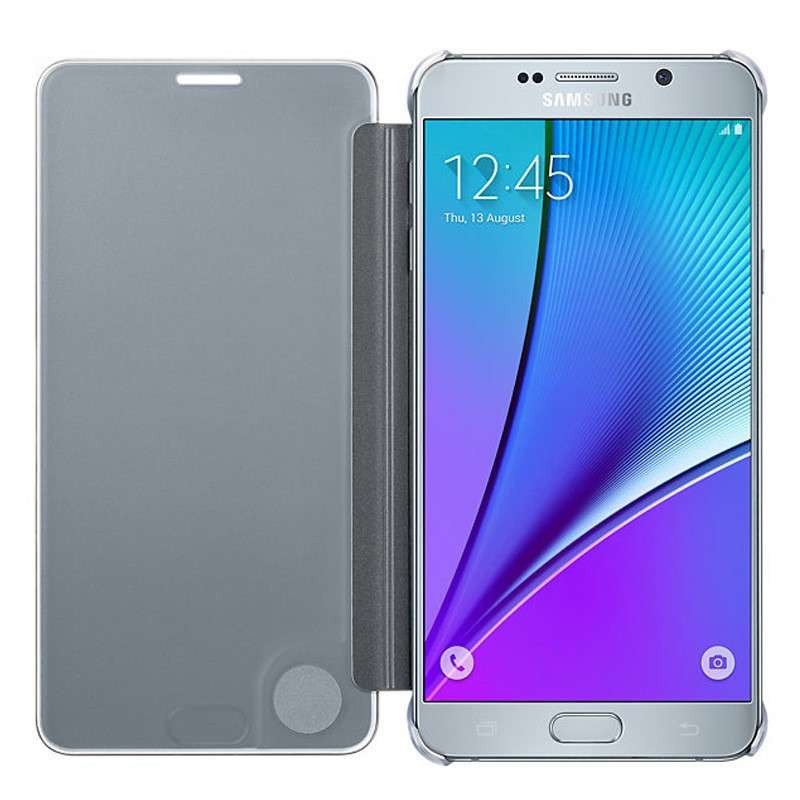 三星Note5原装镜面保护套 Note5翻盖手机套 Note5智能镜面 N9200原装手机壳 保护壳