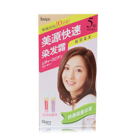Hoyu女士快速染发霜染发膏遮盖白发染发剂自然深棕色6号（女士）