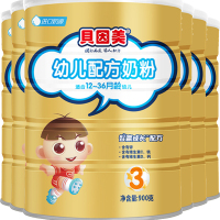 贝因美金装智赢成长幼儿配方奶粉3段800g *6罐