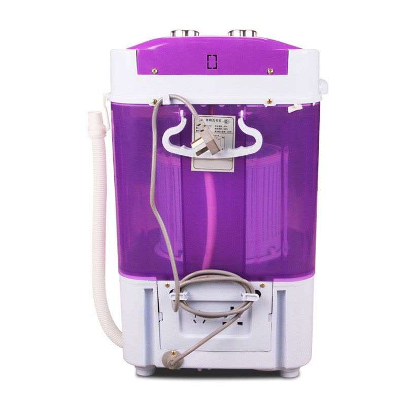 AOSMA XPB26-1136 紫色2.6公斤单筒迷你洗衣机带甩干脱水洗脱小型儿童半自动宿舍微型小洗衣机图片